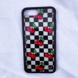 Wildflower cherry checker phone case